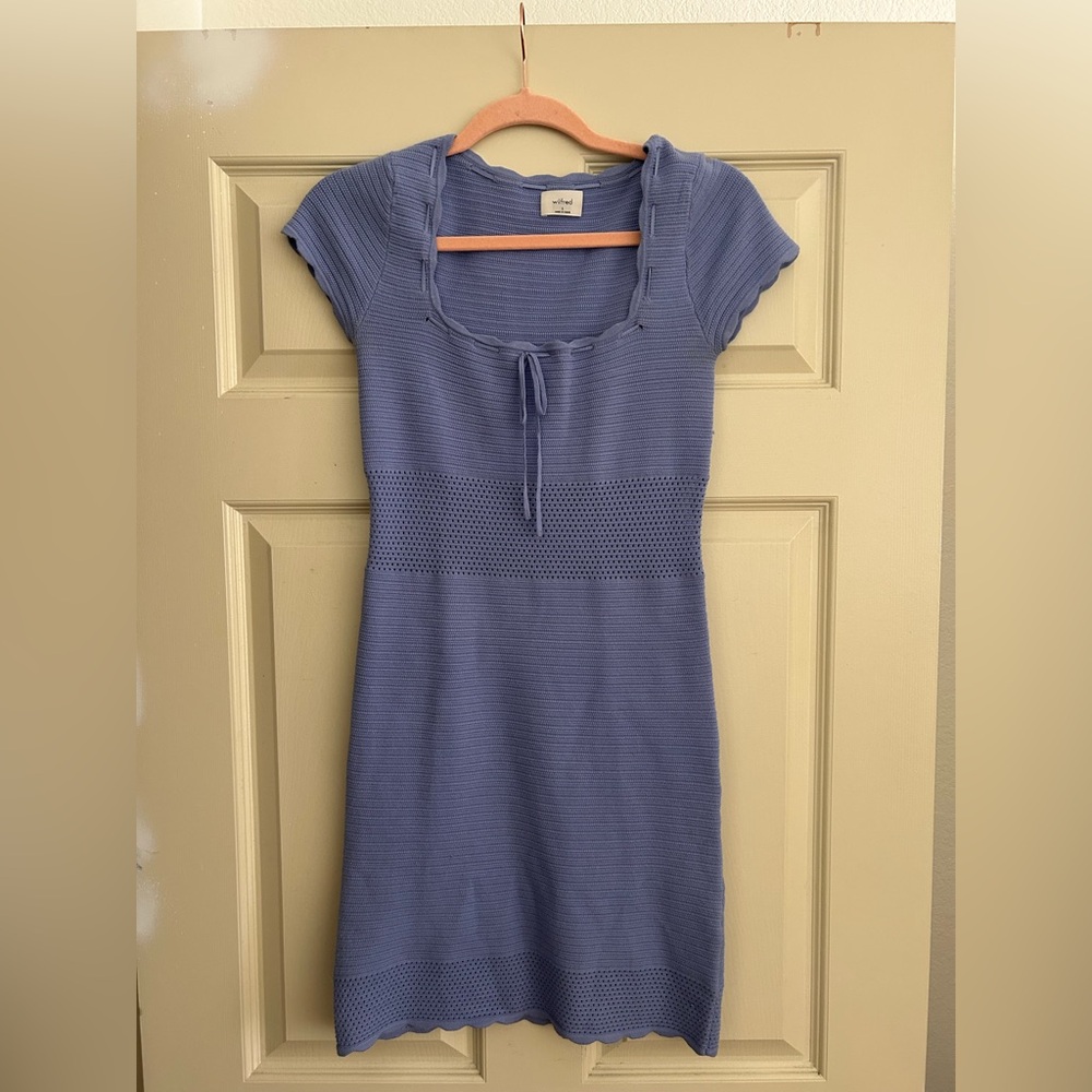 Wilfred purple knit dress